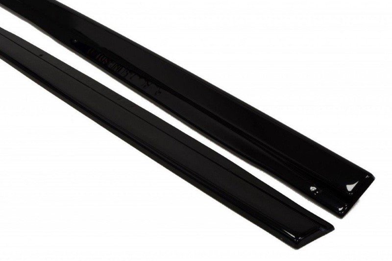 Zijskirts Difusers Audi S6 / A6 S-line C7 Glanzend Zwart