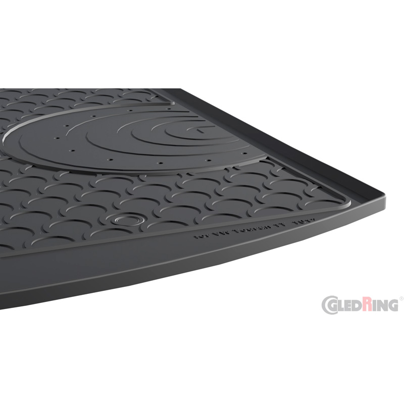 Rubbasol (Rubber) Kofferbakmat  Volkswagen Touran 1T 2003-2015 (5-personen) (Lage laadvloer)