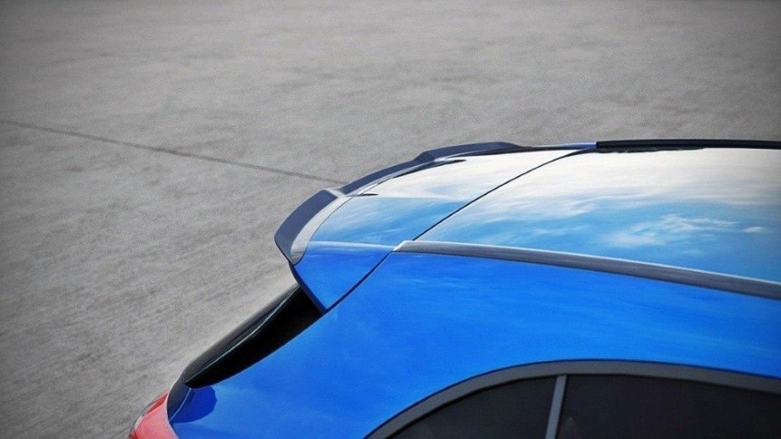 Spoiller cap Mercedes A-klasse W176 Maxton Design glans zwart