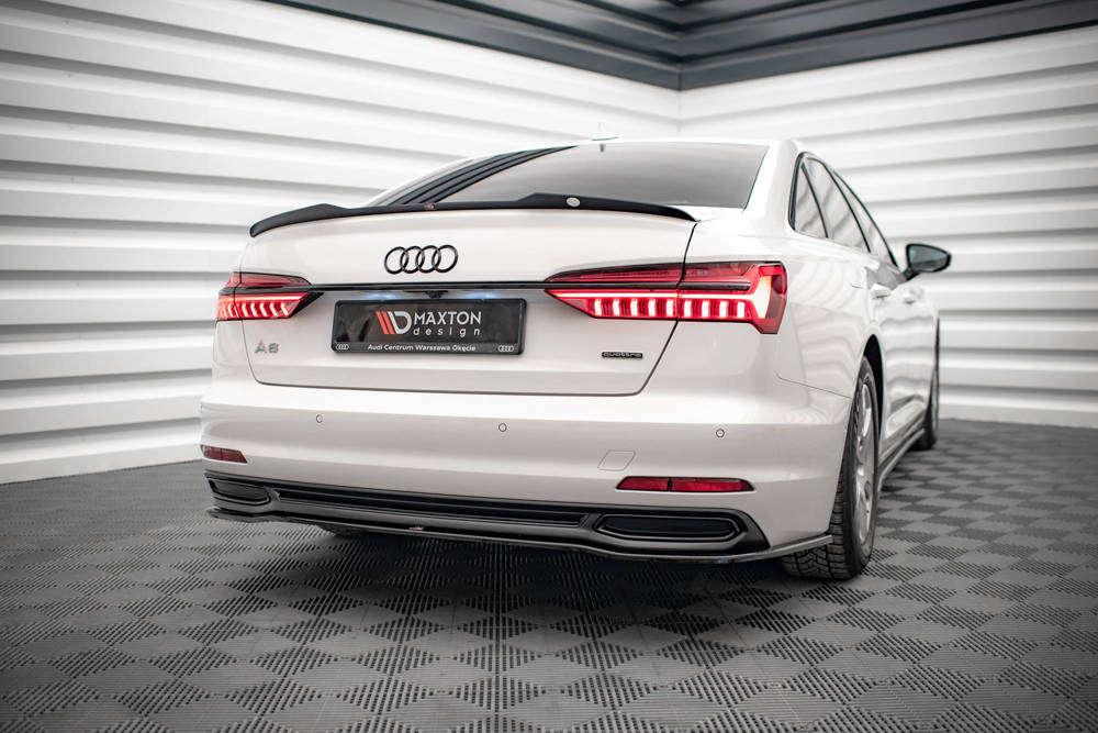 Spoiler Audi A6 C8 Maxton Glans Zwart