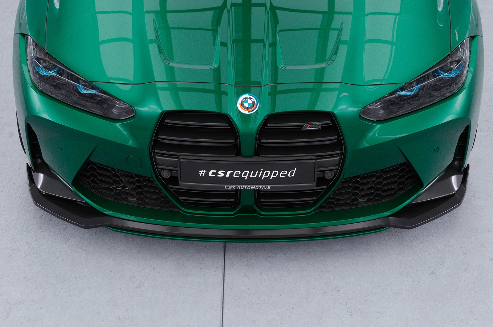 Voorspoiler BMW M3 (G80/G81) / M4 (G82/G83) glans zwart