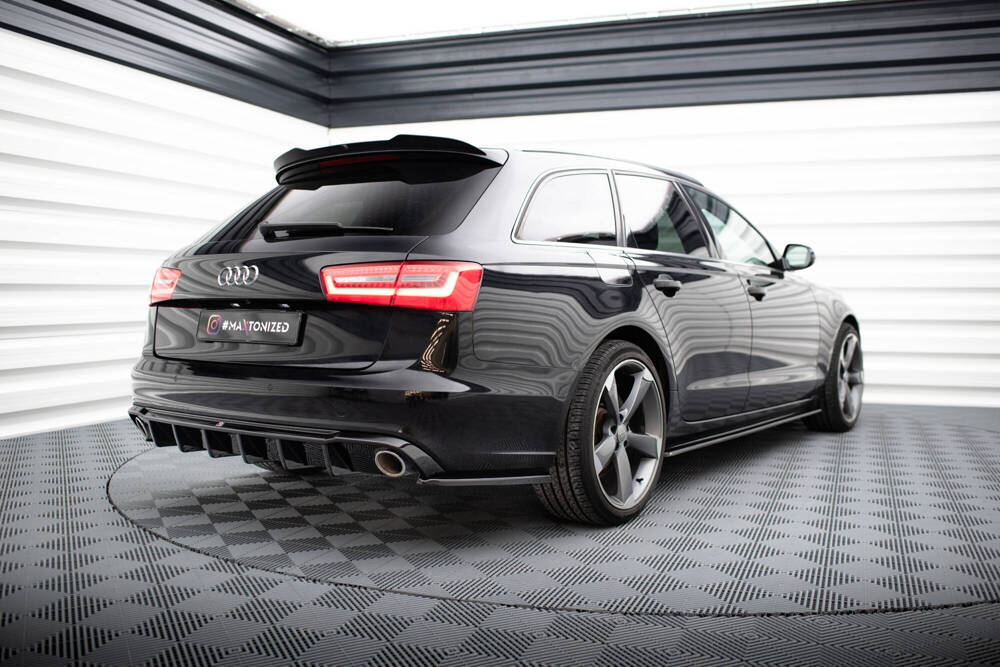 Zijdiffuser Audi A6 Avant C7 Maxton Glans Zwart