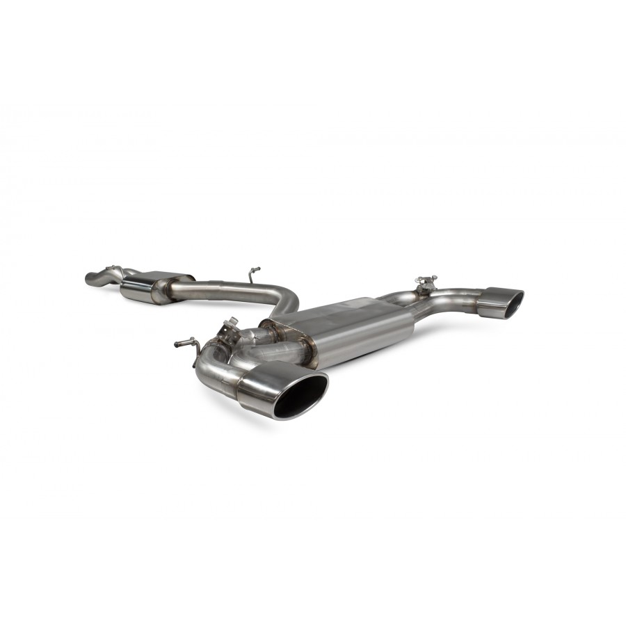 Audi RS3 8V Saloon / Sedan 17 - 18 Non-GPF Model Resonated cat-back system with no valves