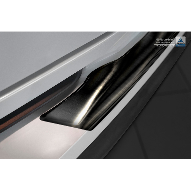 Zwart RVS Achterbumperprotector  Toyota C-HR 2016-2019 & Facelift 2019-2023