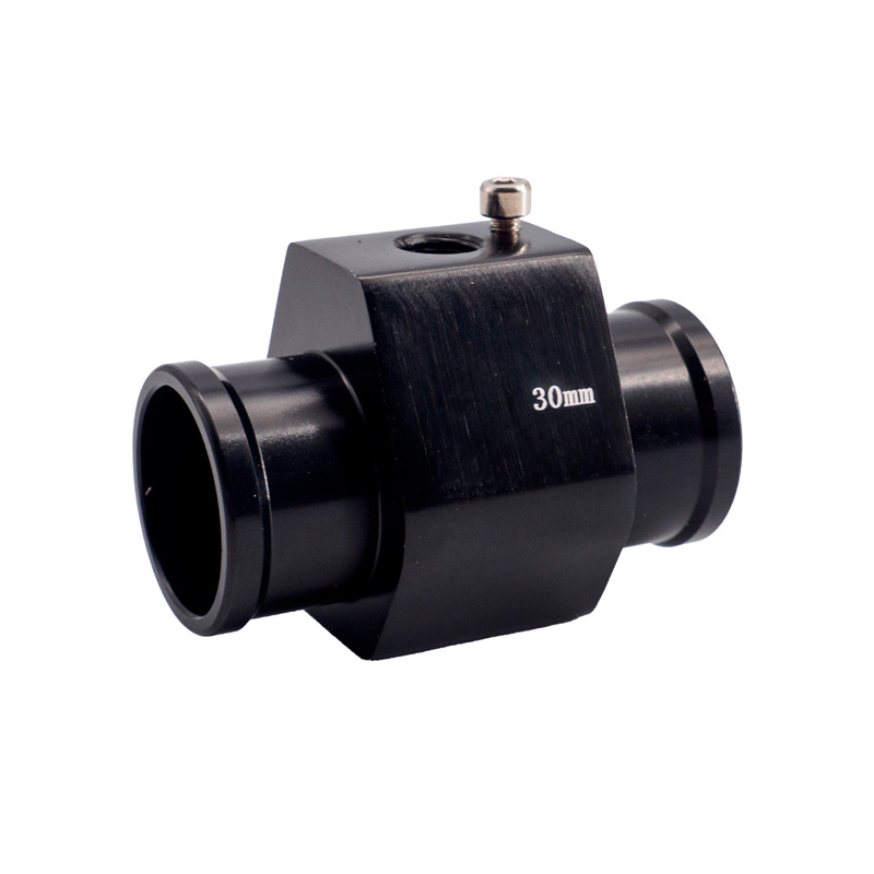 Simoni Racing Watertemperatuursensor Fitting - Zwart geanodiseerd aluminium - Ø30mm