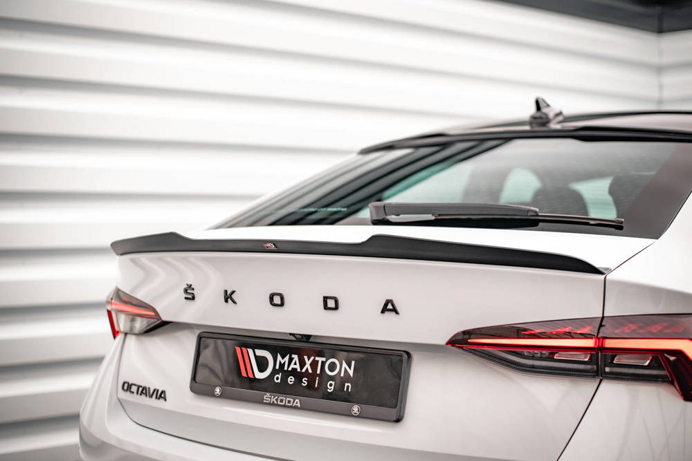 Spoiler Maxton Skoda Octavia Mk4 Glans Zwart