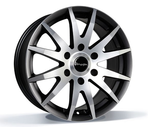 Tomason TN1F 7,5x17 6x130 ET60 Black matt polished Velgen