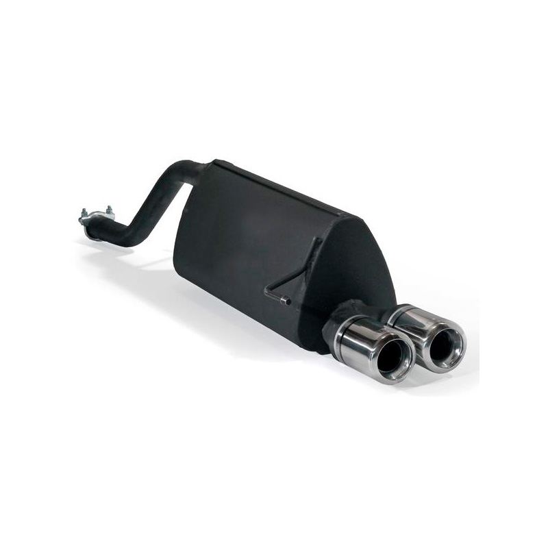 Sportuitlaat  Opel Corsa D HB 1.0i 44kW/1.2i 59kW/1.4i 66kW 2006- 2x 80mm (excl. OPC/OPC-Line)