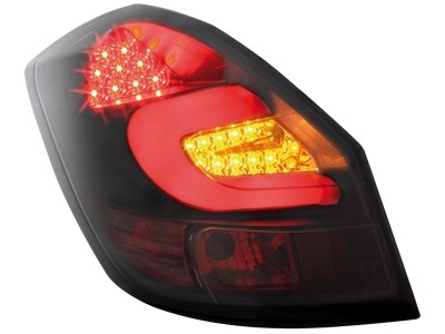 Taillights Skoda Fabia LED 5J 07+ black/smoke