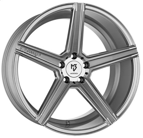 mbDESIGN KV1 DC Silver 10,5x20 5x115 ET15 Velgen