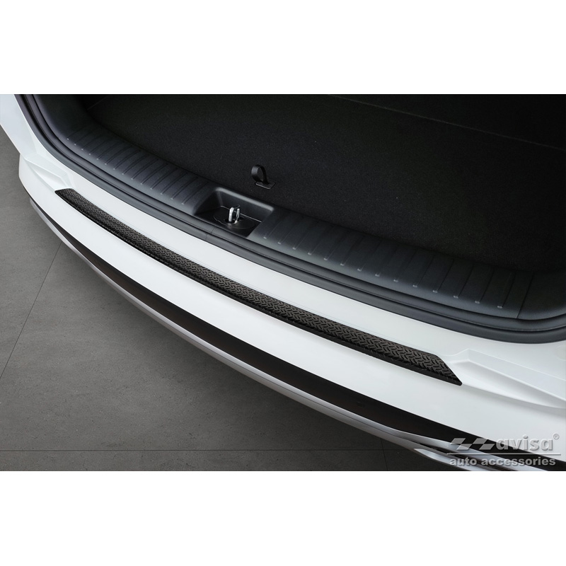 Matzwart Aluminium Achterbumperprotector  Kia Sorento IV 2020- 'Riffled Plate'
