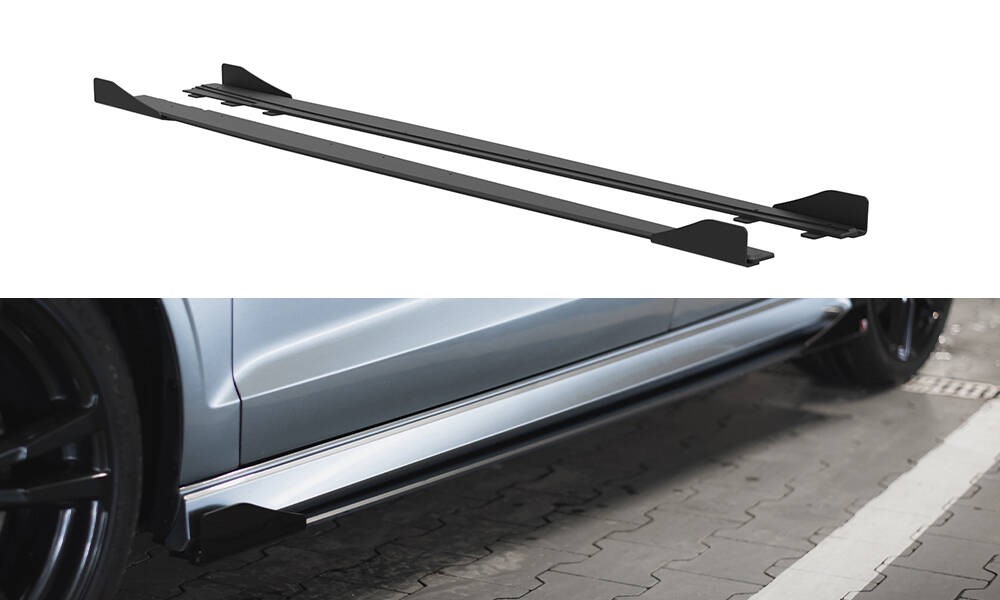 Zijskirt Diffusors Audi A3 S-line / S3 8V Sedan Maxton Flaps