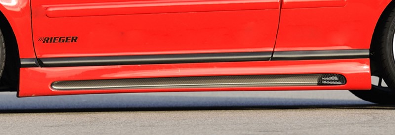 Zijskirts VW Golf III en 4 Cabrio ABS Carbon-look Rieger