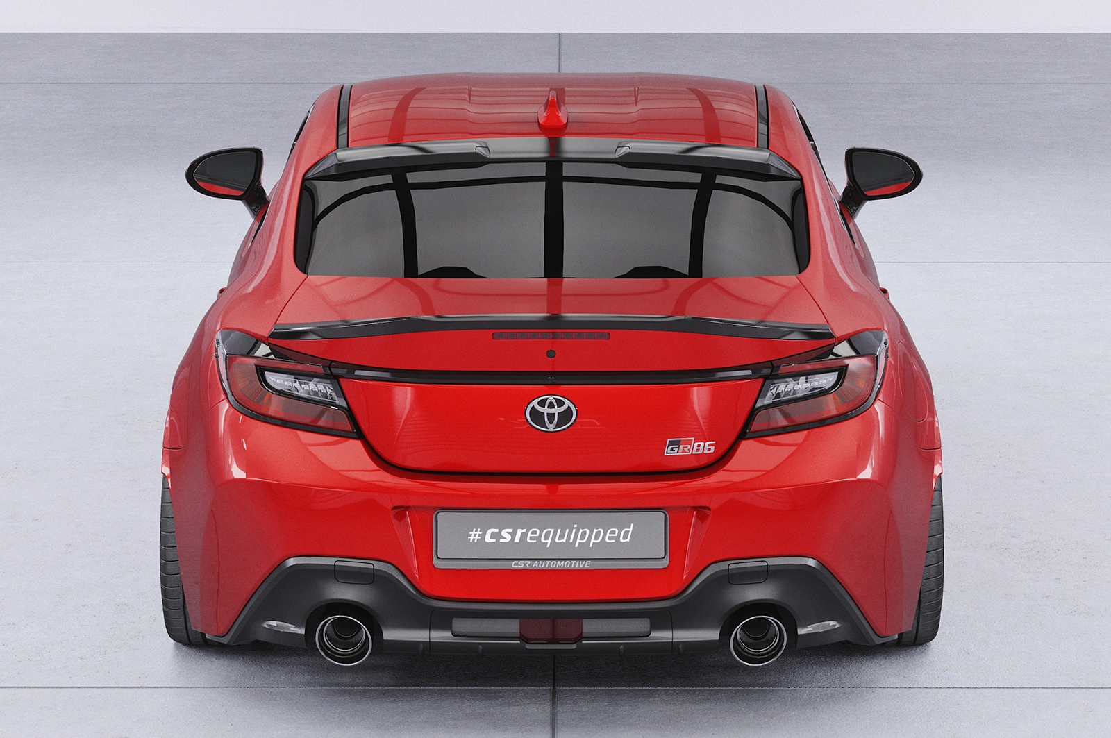 Achterspoiler Subaru BRZ (2.Gen) / Toyota GR86 glans zwart