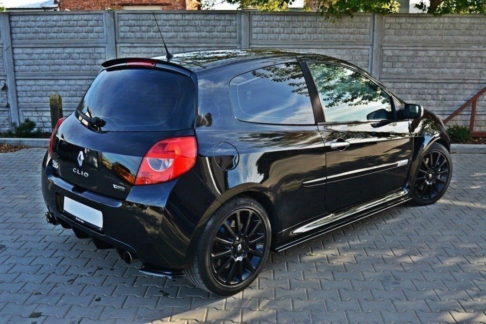 Spoiler Renault CLIO RS MK3 Facelift Glans zwart