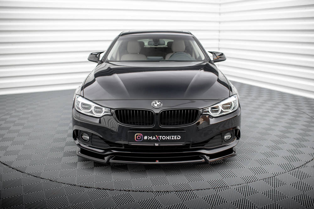 Voorspoiler V.2 BMW 4 Gran Coupe F36 2014 - 2017 Maxton Glans Zwart