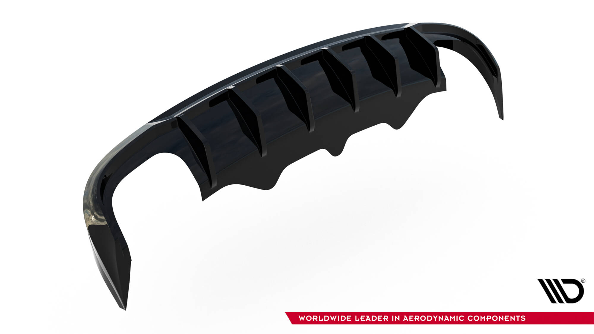 Achter Diffuser Audi S5 Sportback 8T Maxton Glanzend zwart
