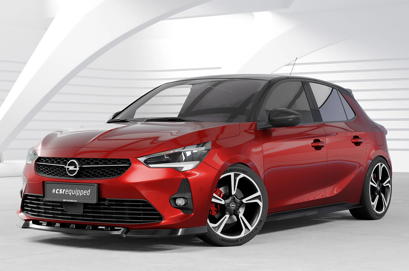 Voorspoiler Opel Corsa F GS-Line glans zwart 07/2019–