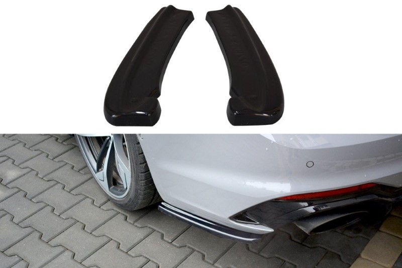 Achterzij Spoilers Audi RS5 F5 Coupe Glanzend Zwart
