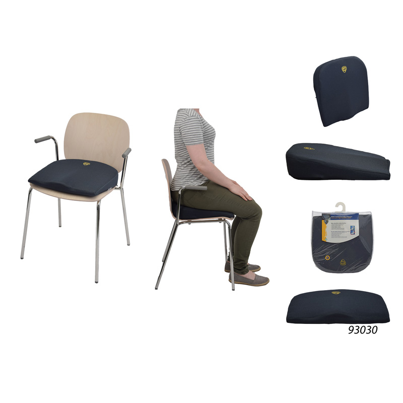 Defa Anatomisch Wig-Zitkussen Grijs/Blauw