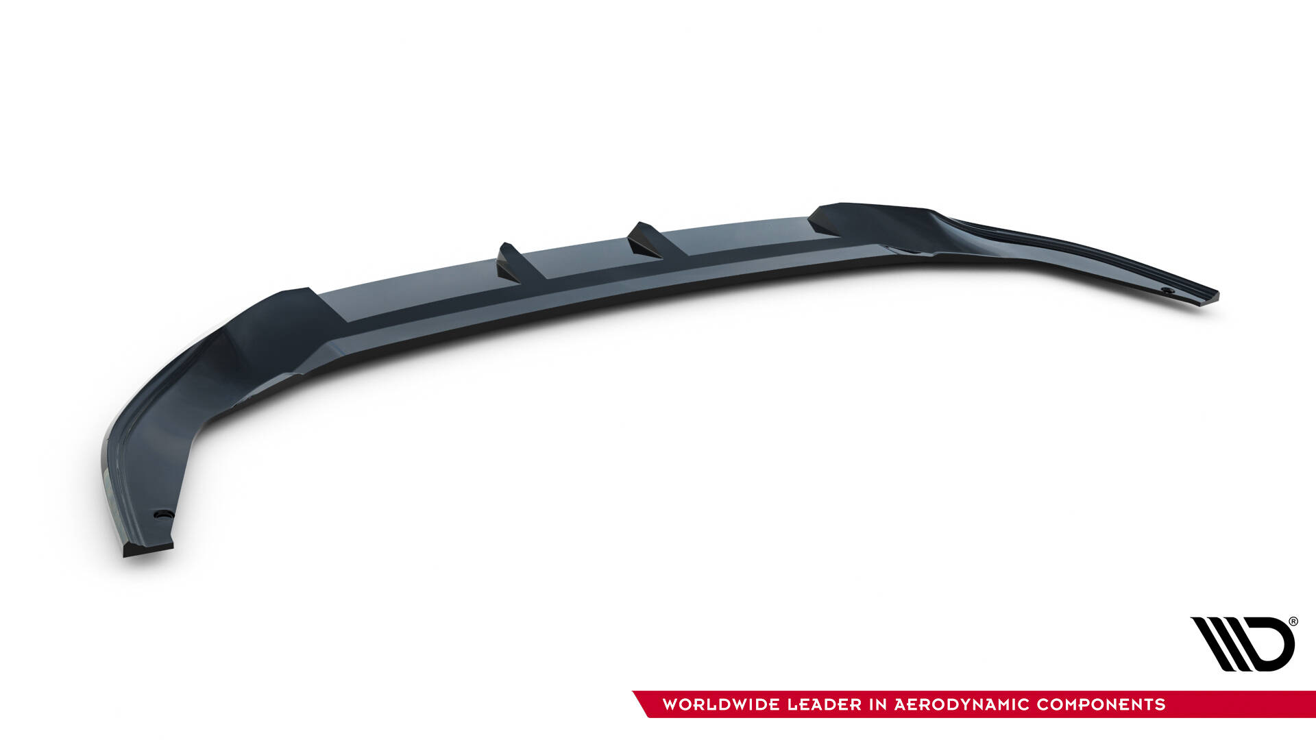 Voorspoiler V.1 Volkswagen Golf GTI Clubsport MK8 Facelift Maxton Glanzend zwart