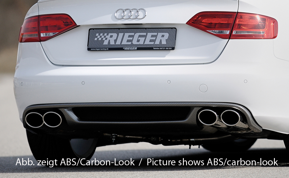 Diffuser Audi A4 B8 7-11 S4 Look Rieger