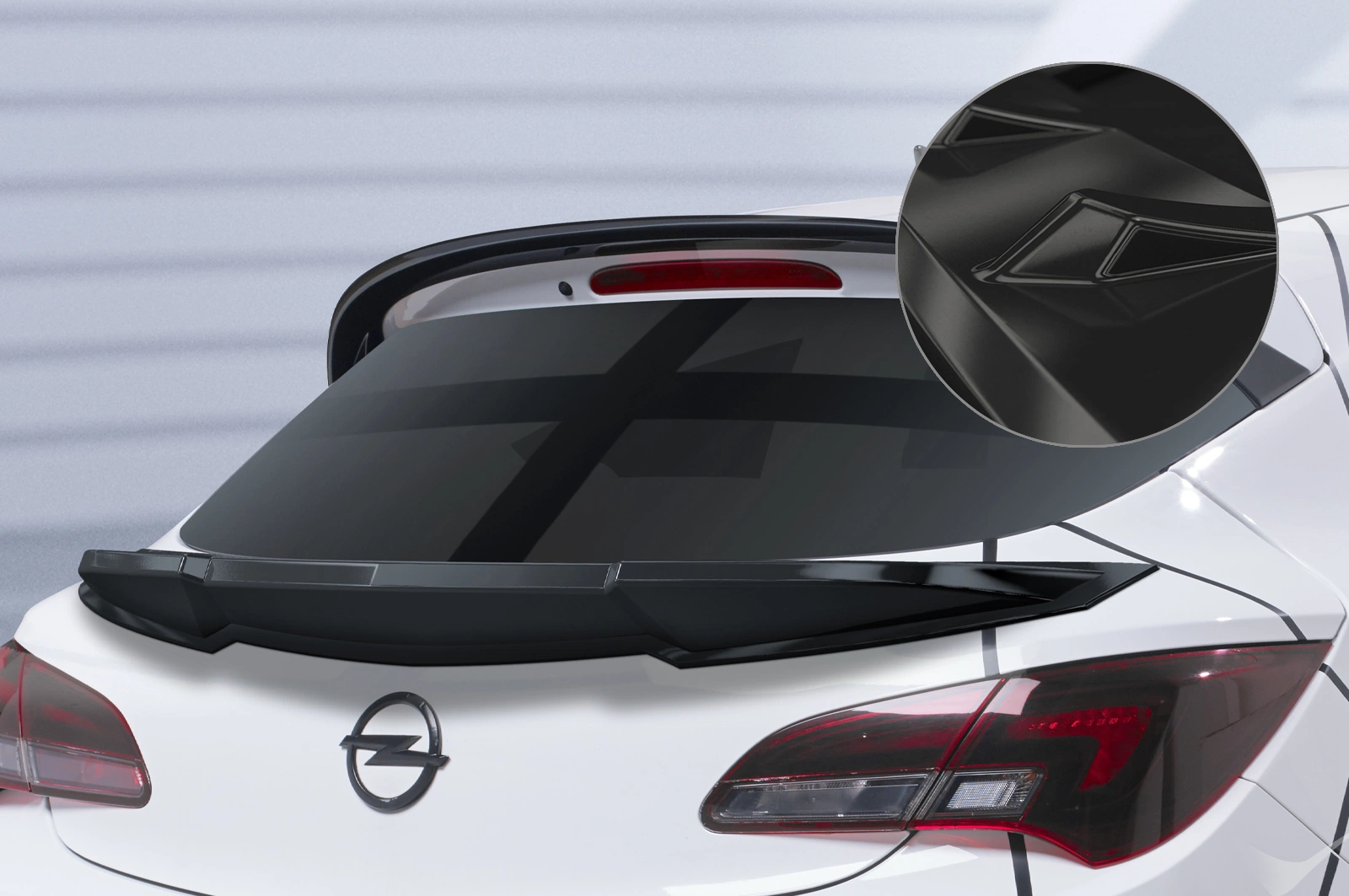 Achterspoiler Opel Astra J GTC glans zwart 2012–2018