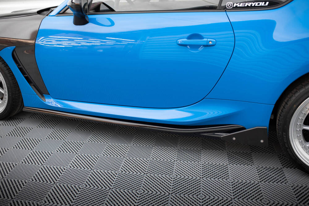 Zijskirts V.1 met Canards Toyota GR86 Maxton Glans Zwart