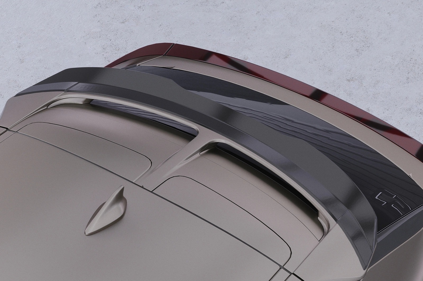 Achterspoiler Kia EV6 CSR glans zwart