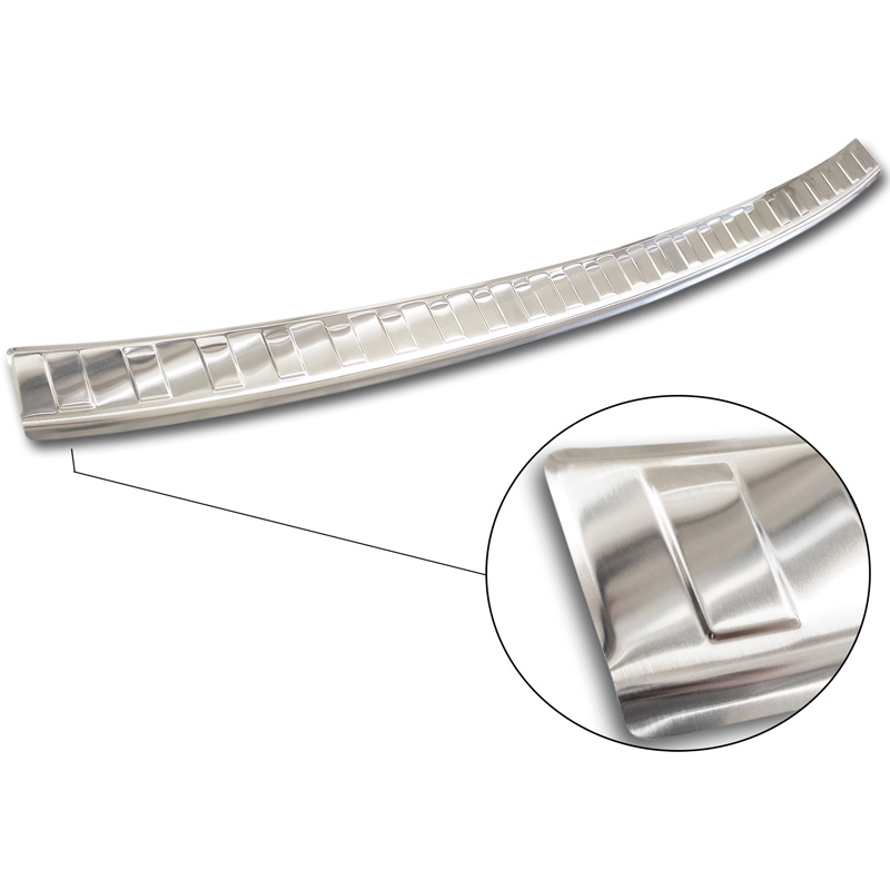 RVS Achterbumperprotector  Mitsubishi Outlander II 2006-2012 / Peugeot 4007 2007-2012 / Citroën C-Crosser 2007-2012 'Ribs'