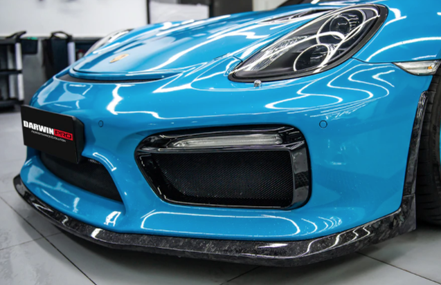 Porsche 981 Boxster/Cayman GT4 Style Voorbumper met Carbon Lip 2012-2016