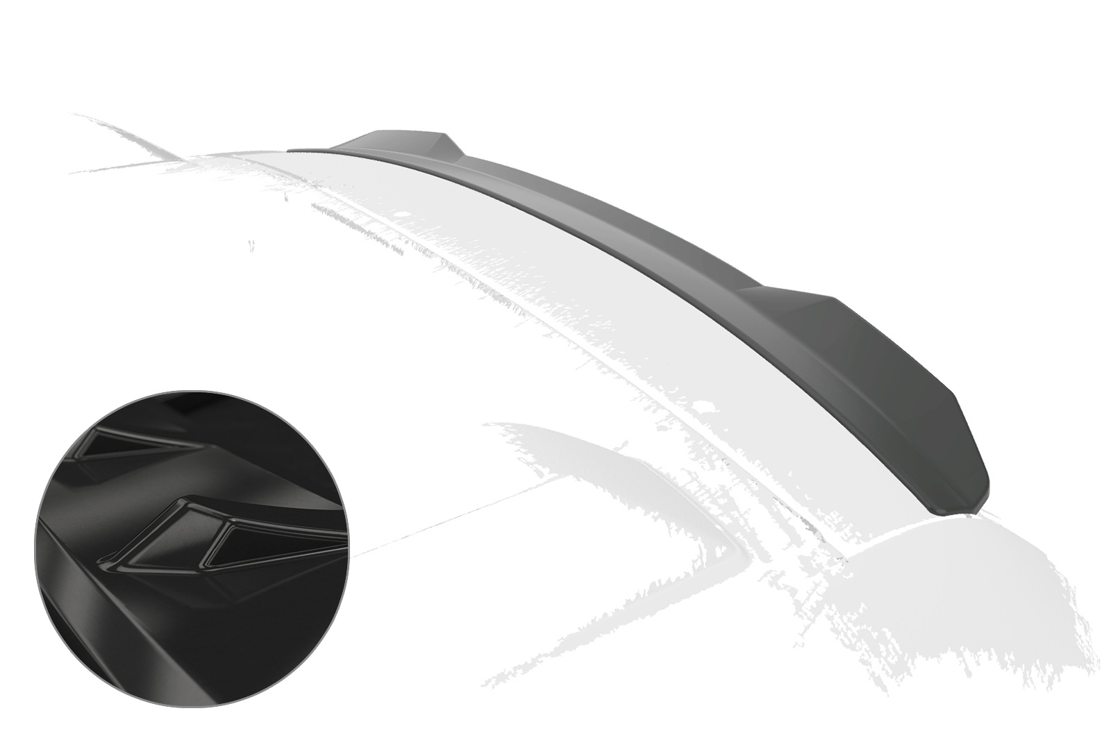 Spoiler Dacia Duster (1. Gen) CSR glans Zwart