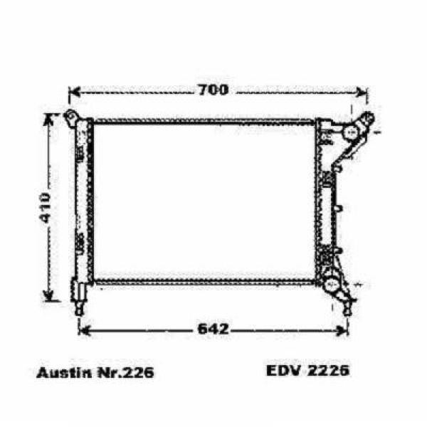 Radiator MINI 01-06 540x357 1.4I 16V/1.6I 16V -AC