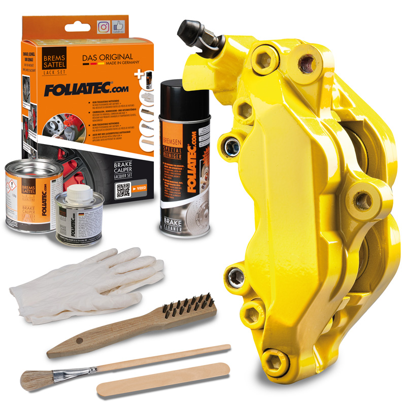 Foliatec Remklauwlakset - speed geel - 3 Componenten
