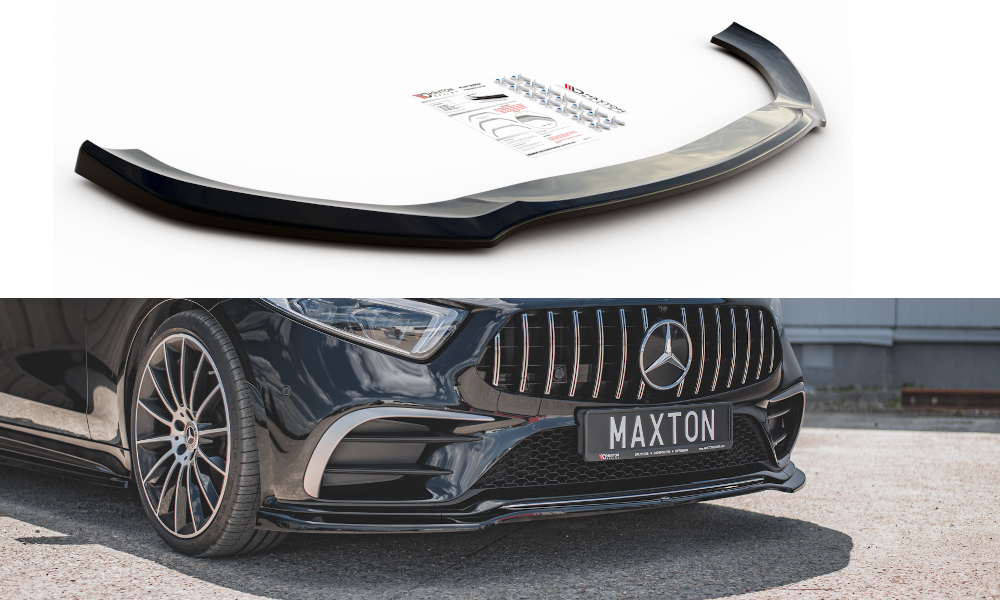 Voorspoiler V.3 Mercedes AMG CLS AMG Pakket & CLS53 C257 Maxton Glans Zwart