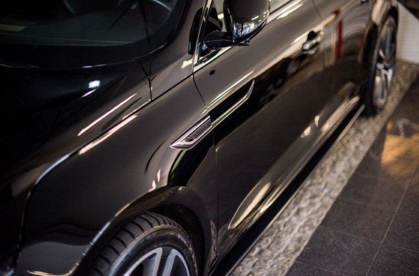 Zijskirts Renault Megane Talisman Maxton Design glans zwart