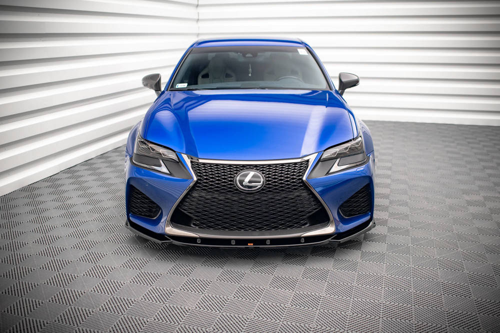 Voorspoiler V.2 Lexus GS F Mk4 FL Maxton Glans Zwart