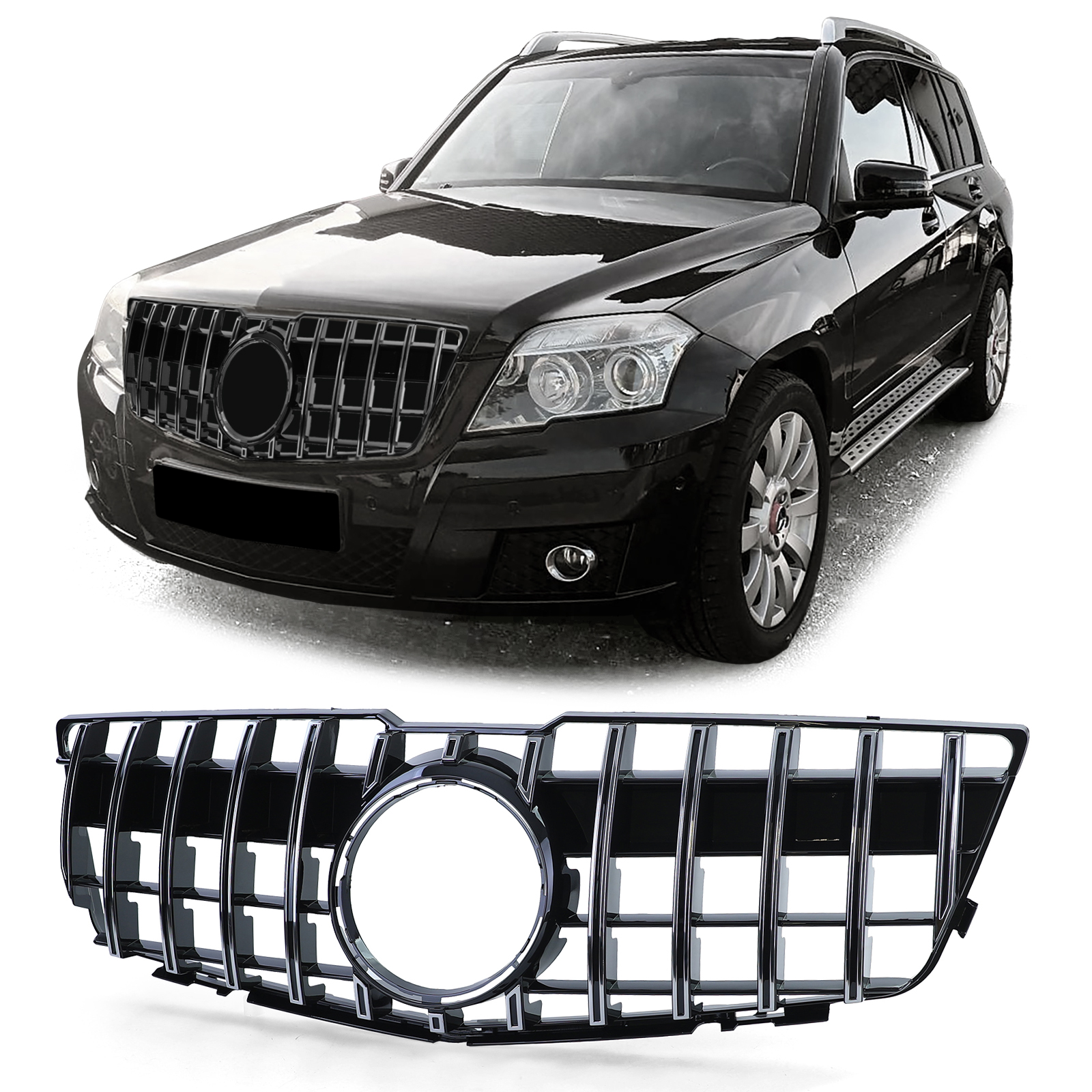 Grille Mercedes Benz GLK-Class X204 (2013-2015) Silver AMG Desig