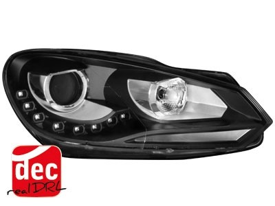 Headlights VW Golf VI Devil Eyes Dlite LED black