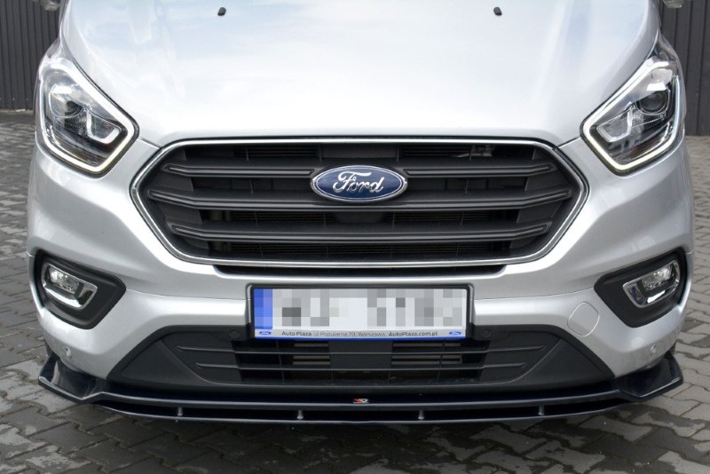 Voorspoiler Ford Transit Custom Mk.1 FL Glanzend Zwart