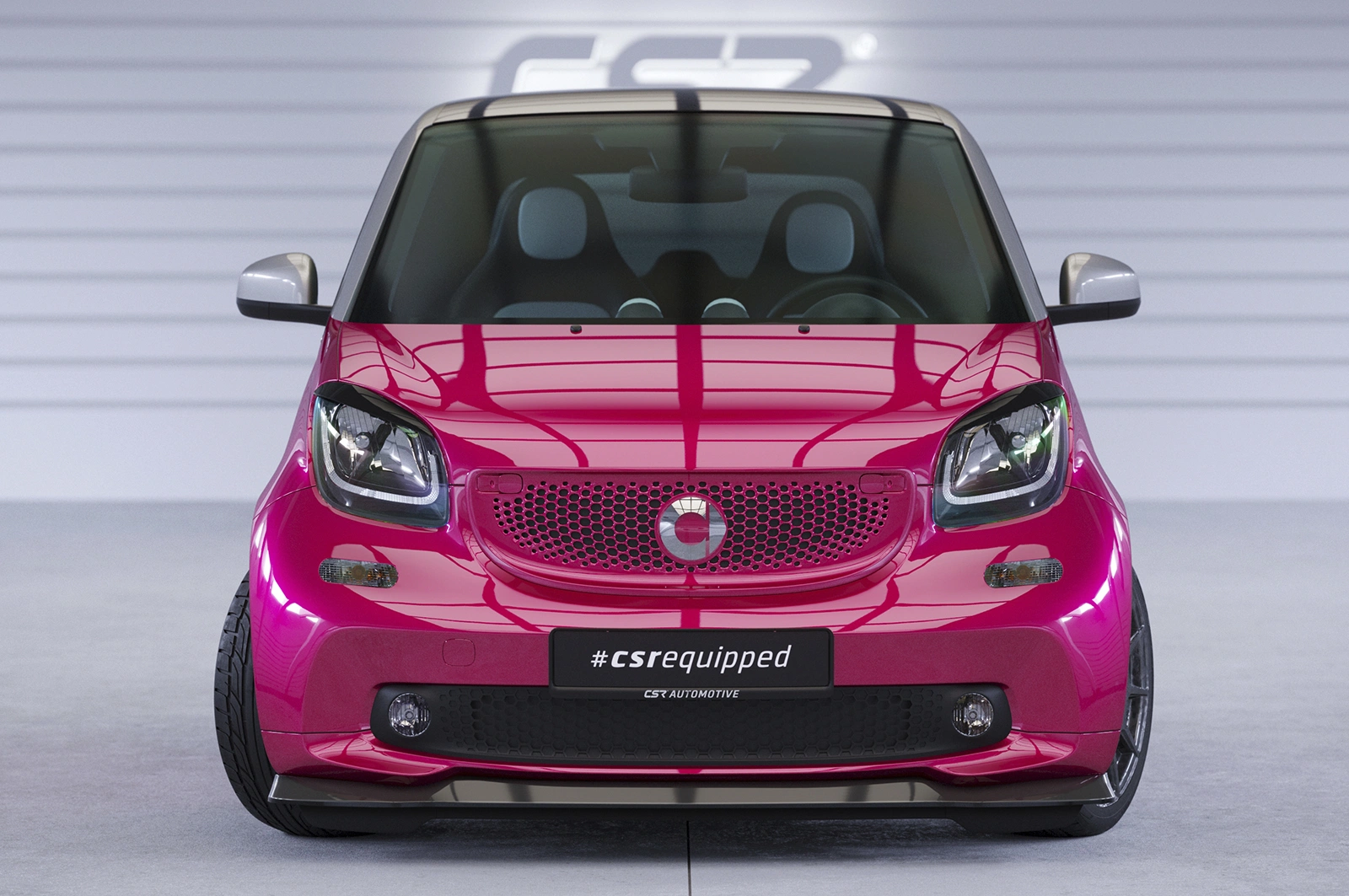 Voorspoiler Smart Fortwo 453 Glans Zwart (2014-) van CSR Automotive