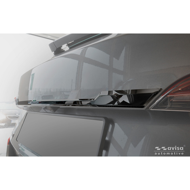 Avisa Zwart Chroom RVS Kofferbak Sierlijst  Skoda Kamiq (NW4) 2019-2024 & Facelift 2024-