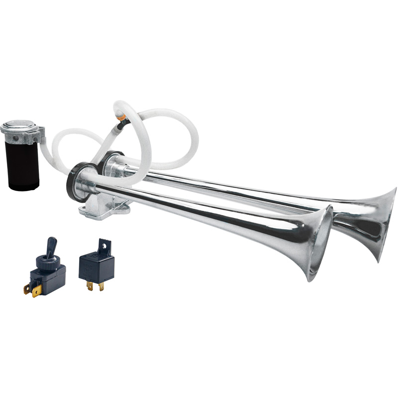 Simoni Racing luchthoorn 1-toon - Bus - 12V 118dB - Aluminium