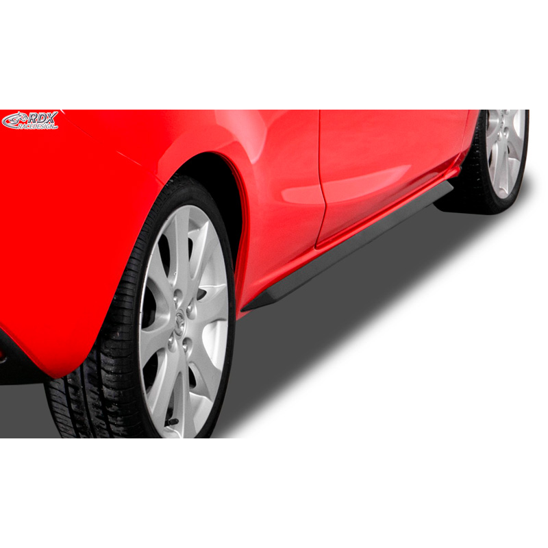 Sideskirts 'Slim'  Mazda 2 (DE) 2007-2014 (ABS zwart glanzend)