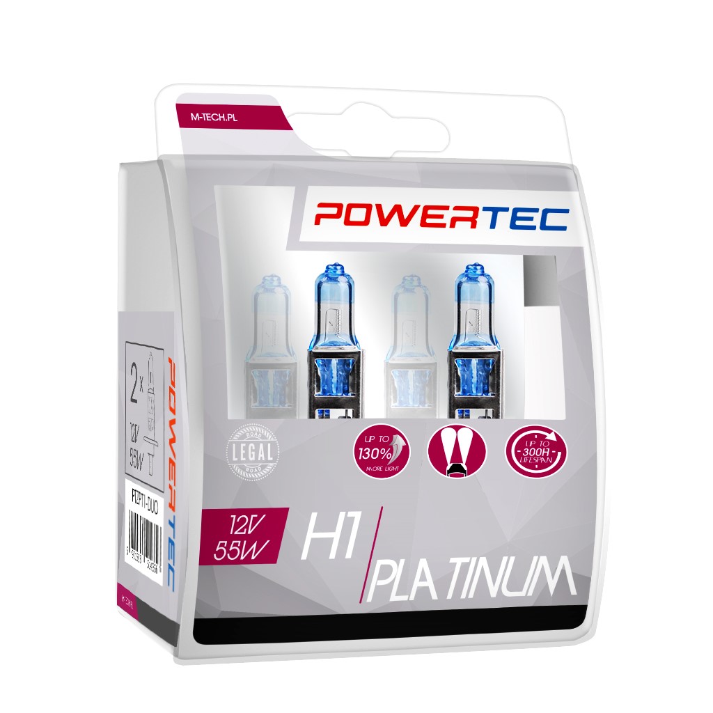Powertec Platinum +130% H1 12V DUO BULB