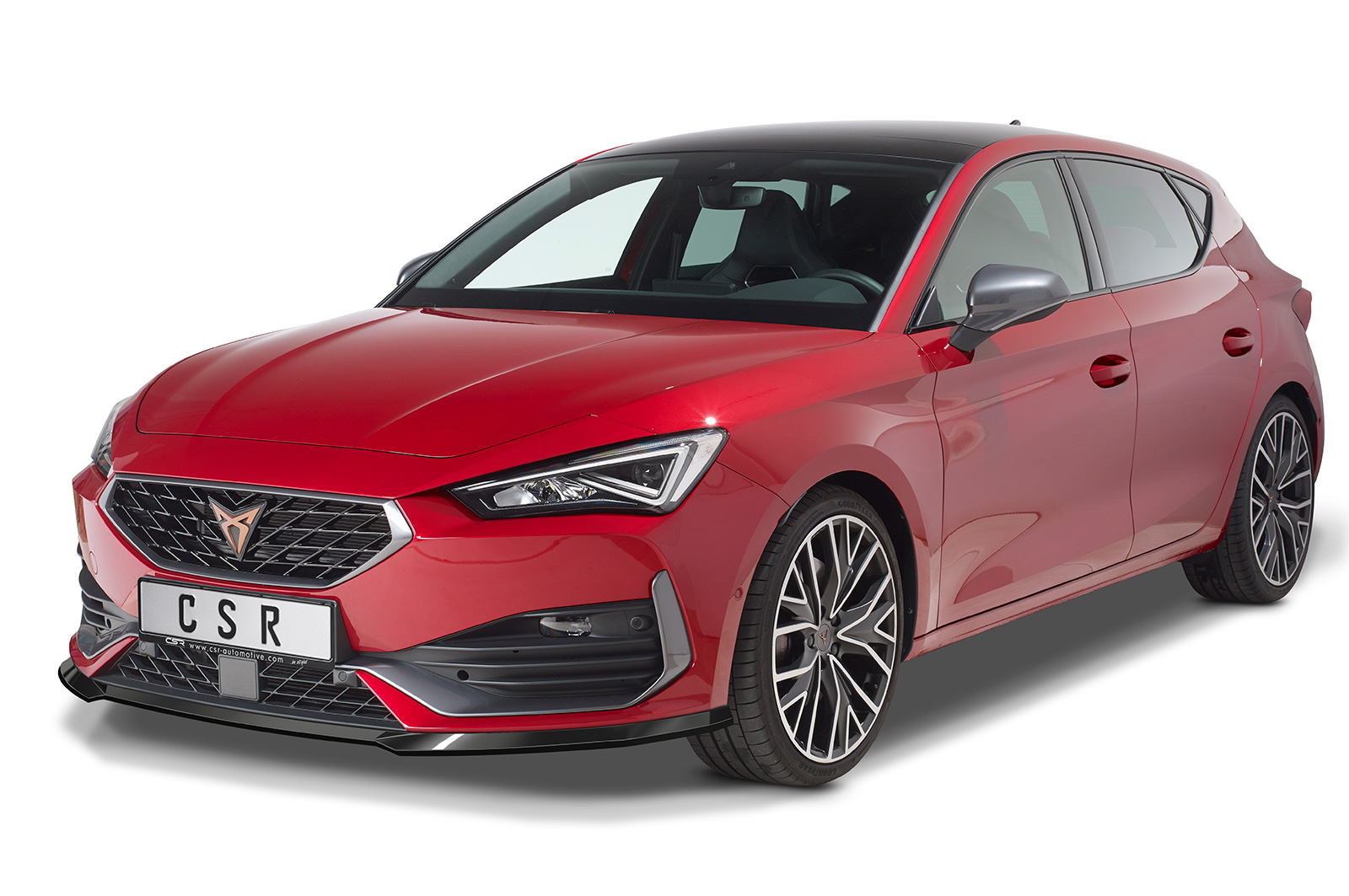 Voorspoiler Cupra Leon CSR Glans Zwart