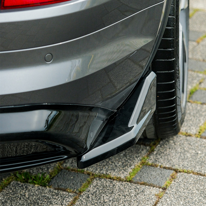 Oneway Achterbumperskirts (Hoeken)  Skoda Kodiaq I (NS7) Sportline 2017-2024 - Glanzend zwart