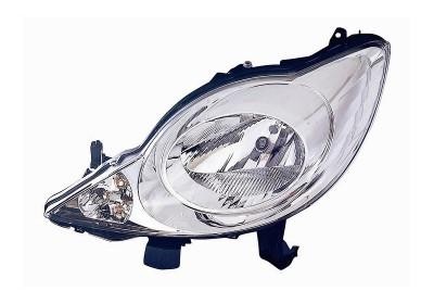 koplamp, H4, elektr verstelb, links Peugeot 107, 2005-2012