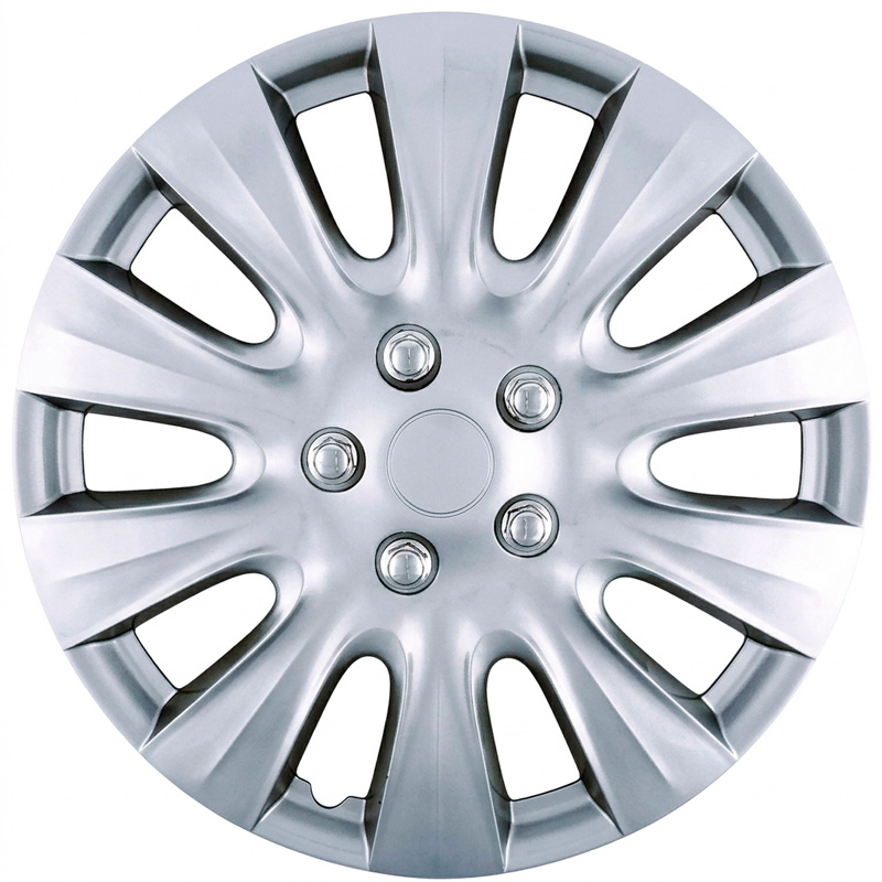 4-Delige Premium Wieldoppenset - Alaska 17-inch - Zilver