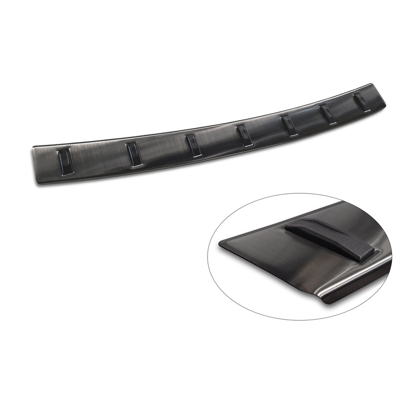 Zwart RVS Achterbumperprotector  BMW 3 Serie (G21) Touring 2019-2022 'STRONG EDITION'